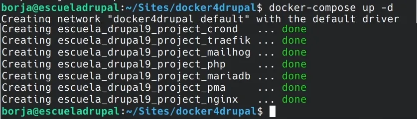 Iniciando Docker compose