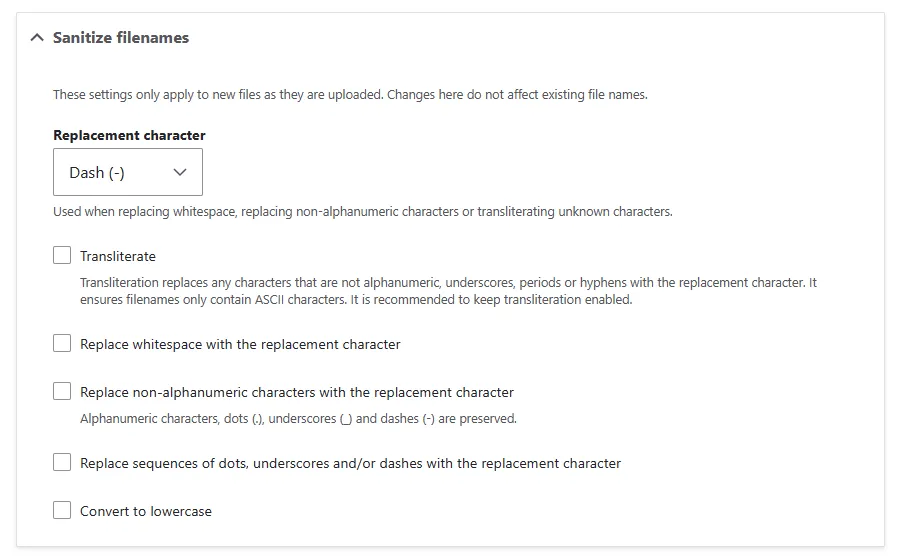 Sanitizando los nombres de los archivos en Drupal 10.2